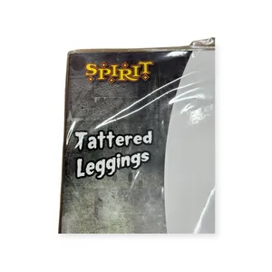 new Spirit Halloween 𖤍 Tattered Spandex Leggings 𖤍 Black 𖤍 One Size Fits Most thumbnail 4