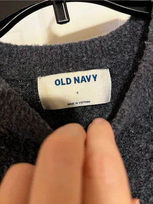 Old Navy Cozy Charcoal Crewneck Sweater thumbnail 3