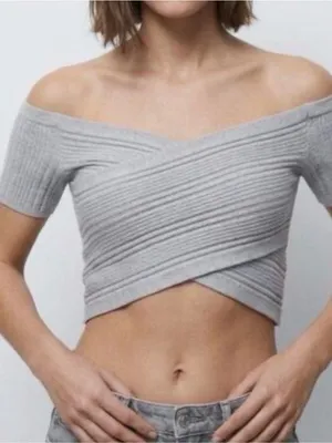 Aerie Reversible Sweater Cropped Top thumbnail 1
