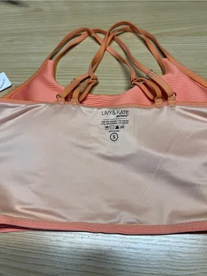 Livy & Kate Peachy Paradise Double Strap Swim Top S NWT thumbnail 8