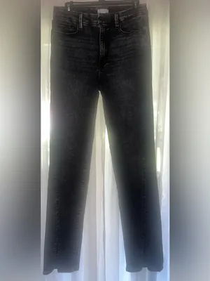 Good American Good Straight Twist Split Jean Womens Size 10 / 30 Black NWOT thumbnail 3