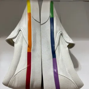 Vans Classic Slip On Size 6 Mems 7 Women Rainbow Foxing Pride White Rainbow thumbnail 3