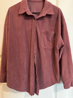 Corduroy Shirts Pink Size M thumbnail 1
