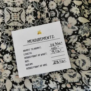 MISA Los Angeles Floral Smocked Midi Dress Black Gray Pink‎ Off Shoulder X-Small thumbnail 12