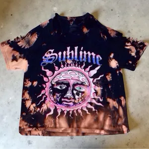 Sublime Bleach-Dye Band Tee | Distressed Grunge Fit thumbnail 8