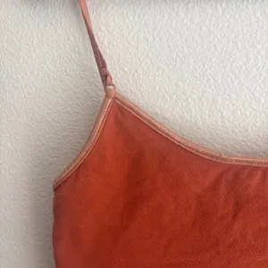 Brittany Black Burnt Orange Cropped Cami Top with Adjustable Straps Size M thumbnail 6