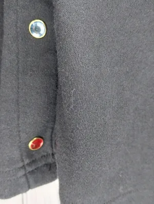 Quacker Factory Snap Front 3/4 Sleeve Casual Preppy Everyday Workwear Top thumbnail 3