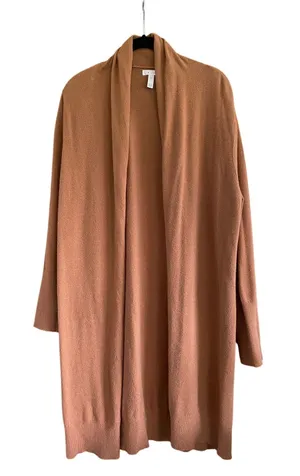 Leith Camel Long Length Open Cardigan Size Small thumbnail 1