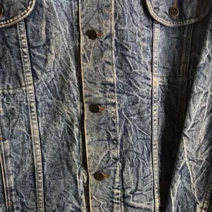 Vintage Tiger Fox Acid Wash Denim Jean Jacket size large‎ oversized thumbnail 4