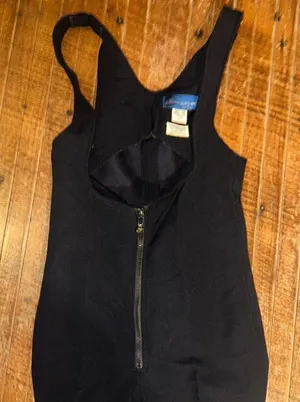 Obermeyer vintage black 10L stirrrup ski gorpcore wool overalls thumbnail 1