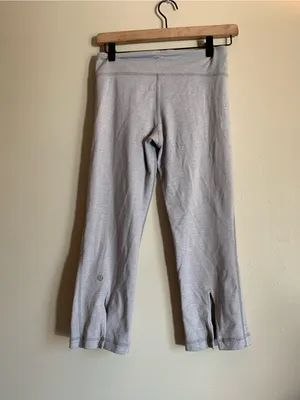lululemon athletica Light Gray Women Athletic Pants Bottoms Flare Casual thumbnail 3