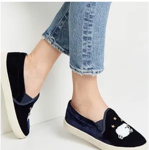 Soludos Velvet Sheep Sneaker in Midnight Blue US 8 thumbnail 7