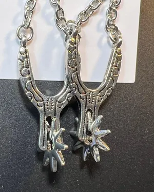Handmade Silver Spur Earrings Western Earrings Cowgirl Earrings Boho Earrings thumbnail 2