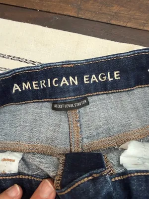 American Eagle Outfitters Indigo Washed Denim Cutoff Shorts thumbnail 2
