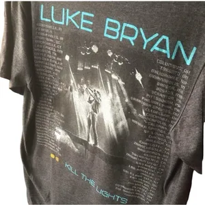 Luke Bryan Kill The Lights Tour Concert Tee thumbnail 4