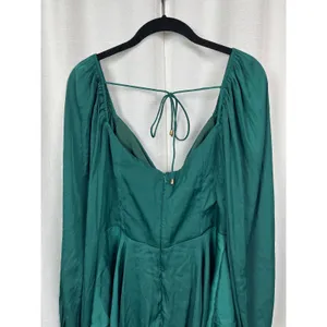 Hello Molly Forest Green Sunrise Memories Ruffle Mini Dress Romper Sz.L/US 8 NWT thumbnail 11