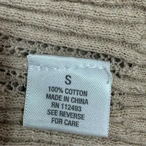 Dress Barn Vintage Open Front Cardigan Topper‎ Sweater Tan Small thumbnail 11
