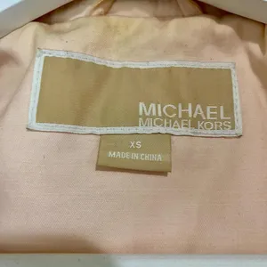 Michael Kors Women's Trench Coat With Buttons Pink Size XS FLAW thumbnail 4