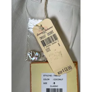 Tommy Bahama Women’s Coconut White 100% Silk Bermuda Shorts Classic Fit New thumbnail 8