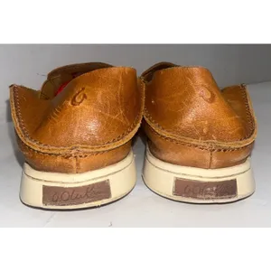 Olukai Leather Pehuea Slip On Sneaker Gorpcore Boho Convertible Shoes Brown Sz 8 thumbnail 10