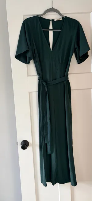Emerald Green Abercrombie and Fitch Jumpsuit thumbnail 1