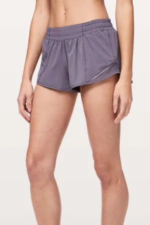 Lululemon Hotty Hot Short II *2.5" Size 6 in Graphite Purple thumbnail 1