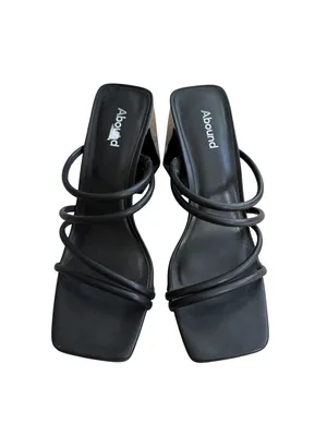 ABOUND Black Block Heels Sandals Size US 9.5 thumbnail 8