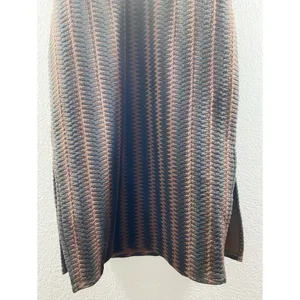 Anthropologie Maeve Meridian Midi Striped Quilted Brown Black Dress NWT thumbnail 14