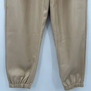Vintage Havana Faux Leather Joggers Trousers Paperbag Pants‎ Women’s Size Large thumbnail 5