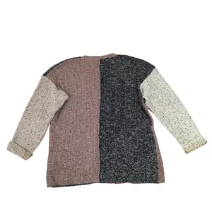 Vintage 1995 Debra Lubell Color Block‎ Knit Sweater Pockets 90s Women's Medium thumbnail 2