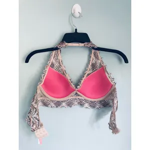 Victoria's Secret Bralette Halter Small Aztec Print Boho Festival thumbnail 9