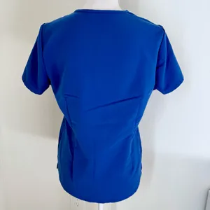 Figs Casma Denim Scrub Top thumbnail 2