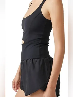 Free People Movement Righteous Women's Black Runsie New size large thumbnail 3