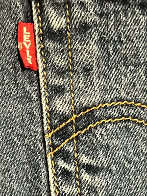 Womens 29"x25" Levi Strauss Big "E" Wedgie Straight Button Up Jeans thumbnail 11