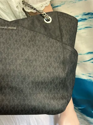 Michael Kors Black Monogram Tote Shoulder Bag thumbnail 3