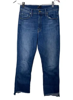 MOTHER The Insider Crop Step Fray not rough enough Jeans sz 28 thumbnail 1
