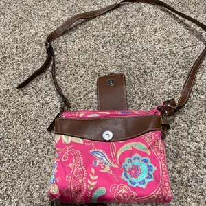 Ralph Lauren Chaps Pink Pamela crossbody purse thumbnail 2