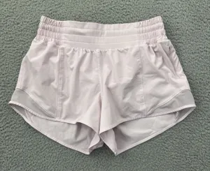 Lululemon Hotty Hot Shorts High Rise 2.5" Flush Pink Athletic Athleisure Women 4 thumbnail 1