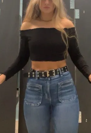 SheIn Black off the shoulder top thumbnail 1
