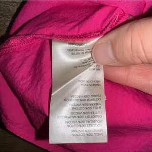 Anthropologie Maeve Ruffle Front Textured Fabric Fuchsia Lined Skirt thumbnail 14