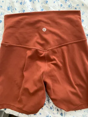 lululemon dark terracotta align short thumbnail 6