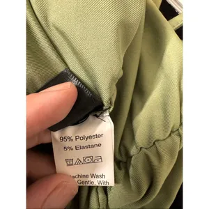 Olive Green Ruched Crop Top & Skirt Set Size Small 2-Piece Matching Outfit thumbnail 4