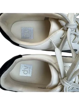 Dolce Vita Voyage Mixed-Media Retro Sneakers Ivory/Beige/Charcoal - Size 8.5 thumbnail 5