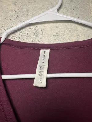 Athleta Nighttime Bliss Sleep Top Deep Burgundy XS thumbnail 4