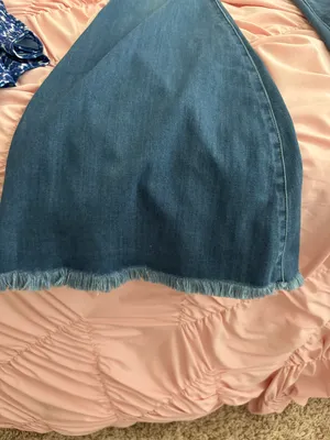Vibrant Miu Brand New Boutique Bell Bottom Jeans thumbnail 3