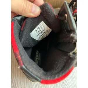 Sperry Buffalo‎ Plaid Duck Boots Red Black Waterproof Winter Ankle Boots thumbnail 5