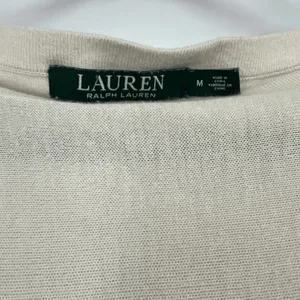 LAUREN RALPH LAUREN‎ Sweater Dress Med Blue Cream Colorblock Silk Quiet Luxury thumbnail 5