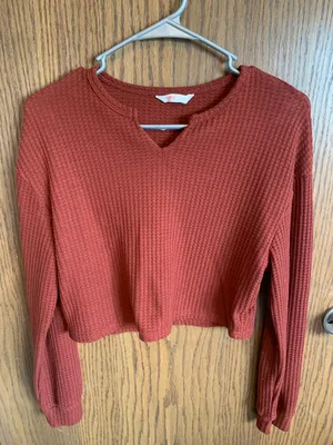 Romwe Waffle Knit Sweater thumbnail 1