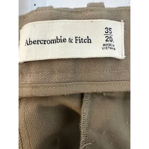 Abercrombie & Fitch Harper Tailored Ultra Wide Leg Cargo Pants‎ Size 35 Long Tan thumbnail 6