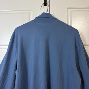 L.L.Bean Turtleneck Top Women Large Blue 100% Cotton Long Sleeve 187357 thumbnail 8